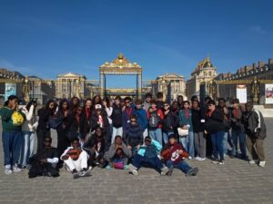 The 4ème students explore Paris